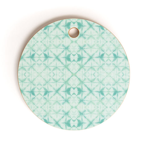 Amy Sia Agadir Sea Green Cutting Board Round