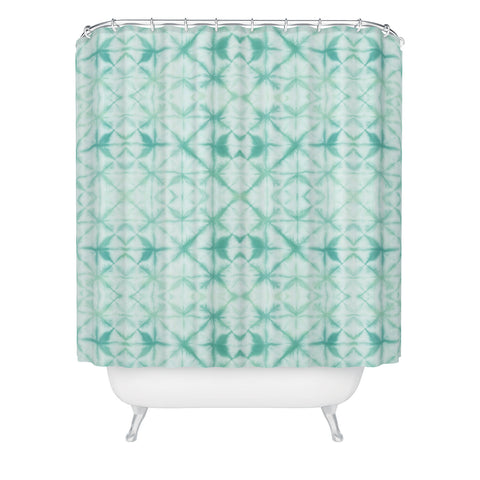 Amy Sia Agadir Sea Green Shower Curtain