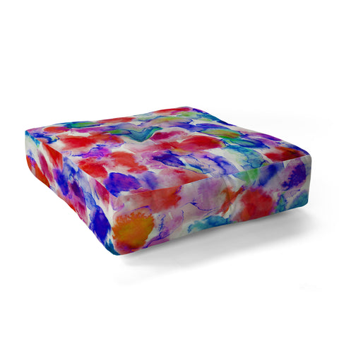 Amy Sia Amaris Blue Floor Pillow Square