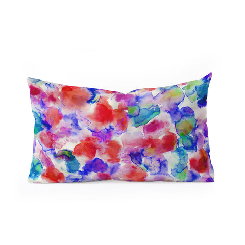 Amy Sia Amaris Blue Oblong Throw Pillow