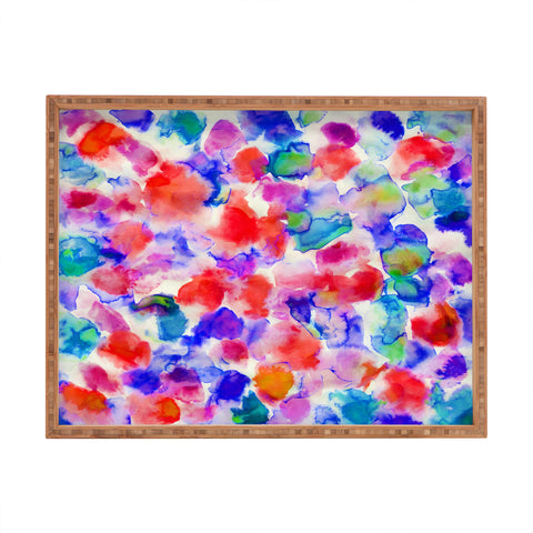 Amy Sia Amaris Blue Rectangular Tray