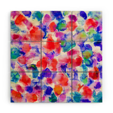 Amy Sia Amaris Blue Wood Wall Mural