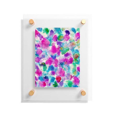 Amy Sia Amaris Magenta Aqua Floating Acrylic Print