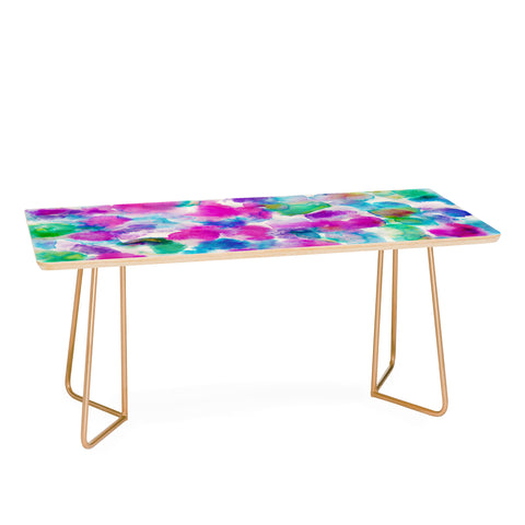 Amy Sia Amaris Magenta Aqua Coffee Table