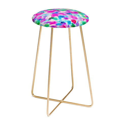 Amy Sia Amaris Magenta Aqua Counter Stool