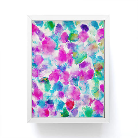 Amy Sia Amaris Magenta Aqua Framed Mini Art Print