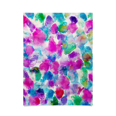 Amy Sia Amaris Magenta Aqua Poster