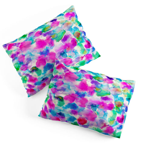 Amy Sia Amaris Magenta Aqua Pillow Shams