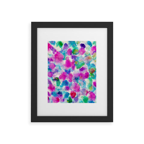 Amy Sia Amaris Magenta Aqua Framed Art Print