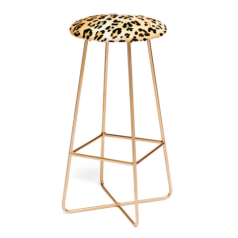 Amy Sia Animal Leopard Brown Bar Stool