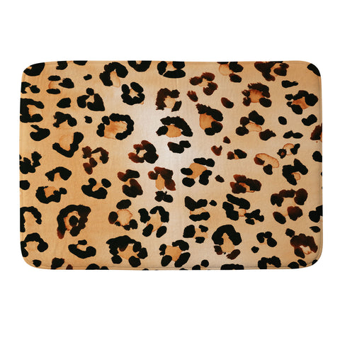 Amy Sia Animal Leopard Brown Memory Foam Bath Mat