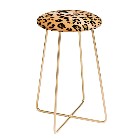 Amy Sia Animal Leopard Brown Counter Stool