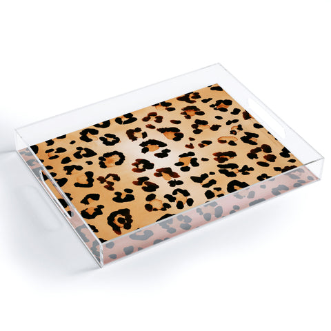 Amy Sia Animal Leopard Brown Acrylic Tray