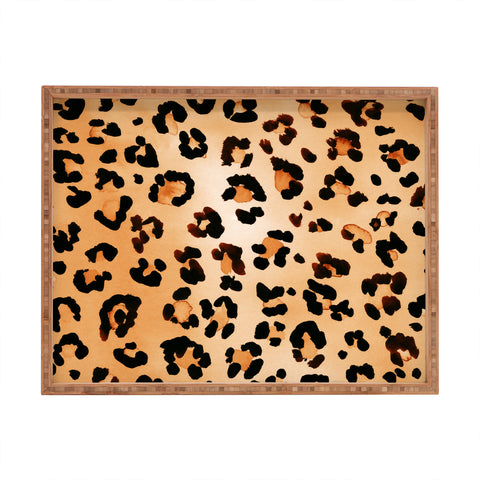 Amy Sia Animal Leopard Brown Rectangular Tray