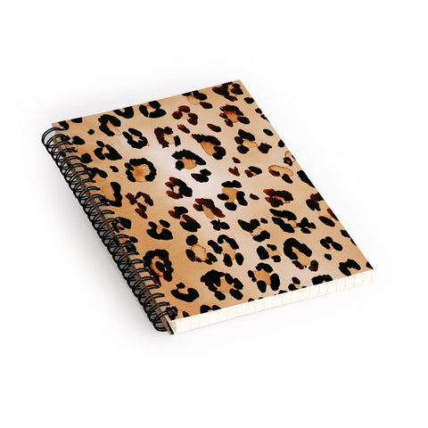 Amy Sia Animal Leopard Brown Spiral Notebook