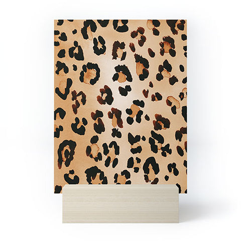 Amy Sia Animal Leopard Brown Mini Art Print
