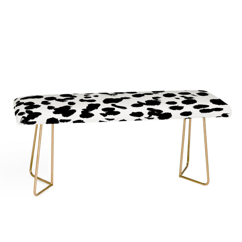 Amy Sia Animal Spot Black and White Bench
