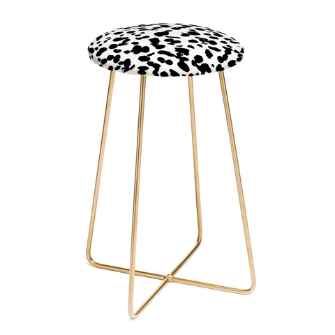 Amy Sia Animal Spot Black and White Counter Stool