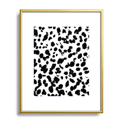 Amy Sia Animal Spot Black and White Metal Framed Art Print