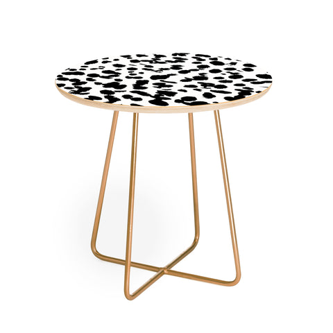 Amy Sia Animal Spot Black and White Round Side Table