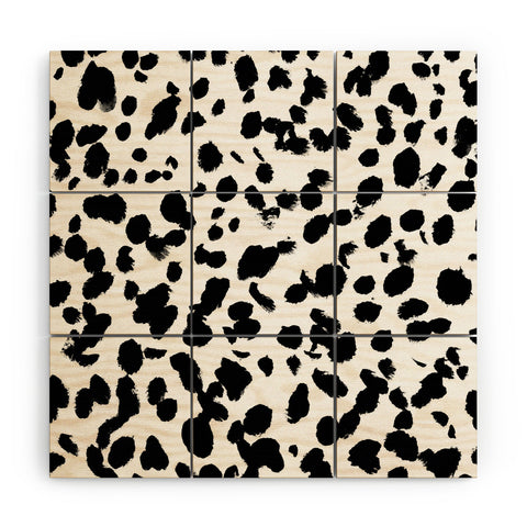 Amy Sia Animal Spot Black and White Wood Wall Mural