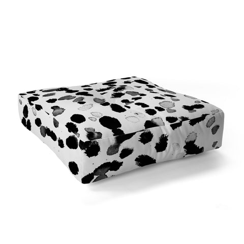 Amy Sia Animal Spot Gray Floor Pillow Square