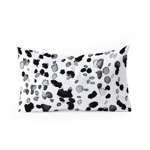 Amy Sia Animal Spot Gray Oblong Throw Pillow