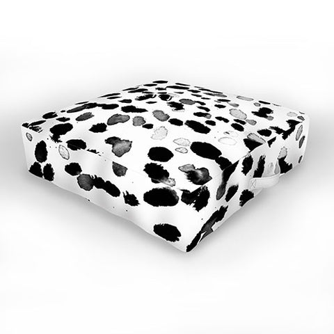 Amy Sia Animal Spot Gray Outdoor Floor Cushion