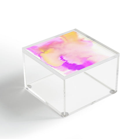 Amy Sia Aquarelle Pastel Peach Acrylic Box