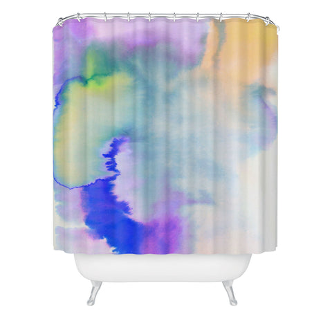 Amy Sia Aquarelle Pastel Shower Curtain