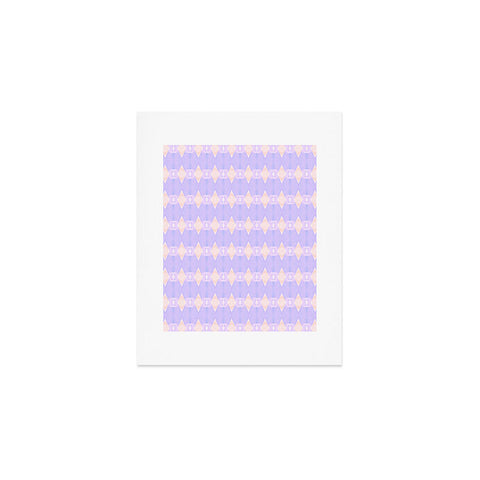 Amy Sia Art Deco Mini Triangle Light Purple Art Print