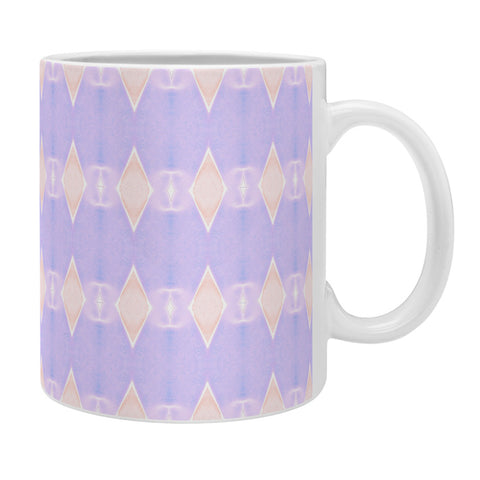 Amy Sia Art Deco Mini Triangle Light Purple Coffee Mug