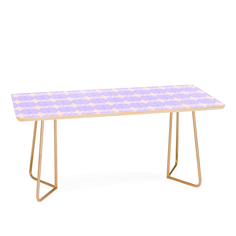 Amy Sia Art Deco Mini Triangle Light Purple Coffee Table