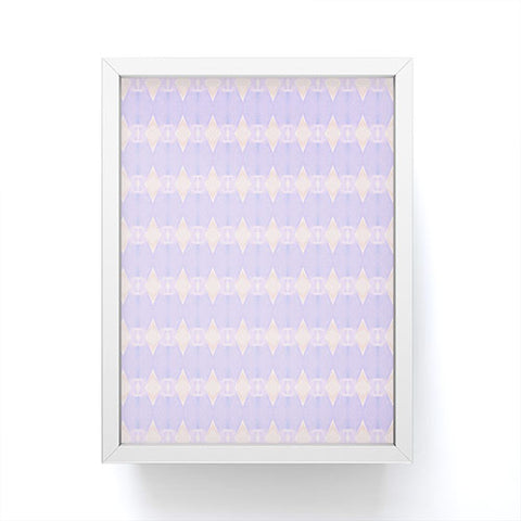 Amy Sia Art Deco Mini Triangle Light Purple Framed Mini Art Print