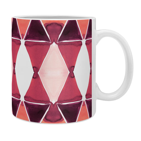 Amy Sia Art Deco Triangle Orange Coffee Mug