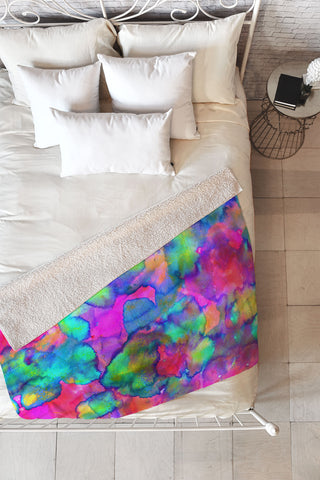Amy Sia Aurora 2 Fleece Throw Blanket