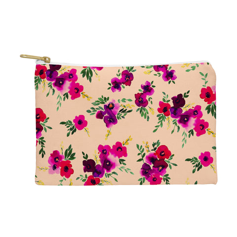Amy Sia Ava Floral Peach Pouch
