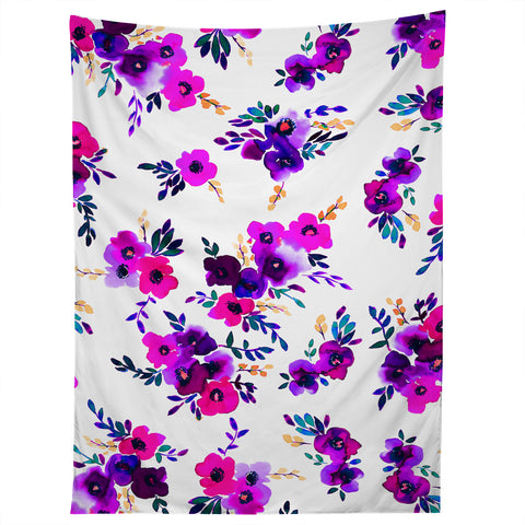 Amy Sia Ava Floral Purple Tapestry