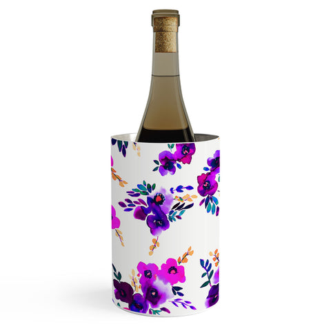 Amy Sia Ava Floral Purple Wine Chiller
