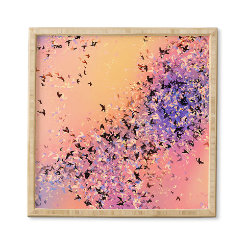 Amy Sia Birds of a Feather Pink Framed Wall Art