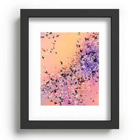 Amy Sia Birds of a Feather Pink Recessed Framing Rectangle