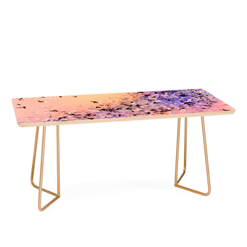 Amy Sia Birds of a Feather Pink Coffee Table
