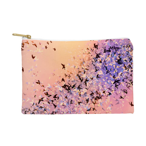 Amy Sia Birds of a Feather Pink Pouch