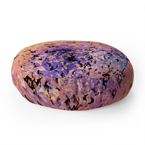 Amy Sia Birds of a Feather Pink Floor Pillow Round