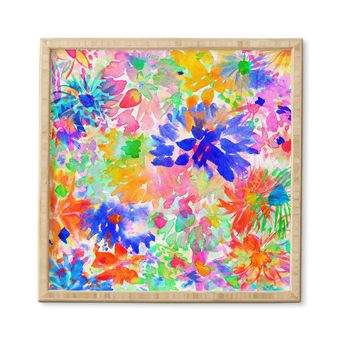 Amy Sia Bloom Blue Framed Wall Art