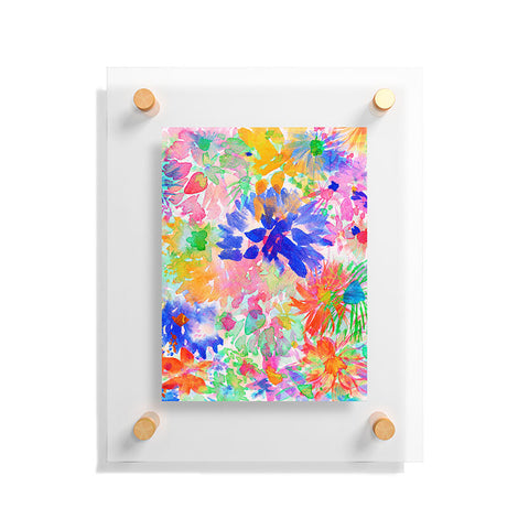 Amy Sia Bloom Blue Floating Acrylic Print