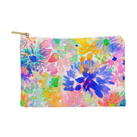 Amy Sia Bloom Blue Pouch