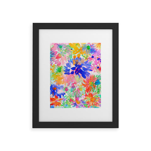 Amy Sia Bloom Blue Framed Art Print