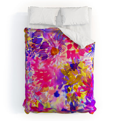 Amy Sia Bloom Pink Comforter