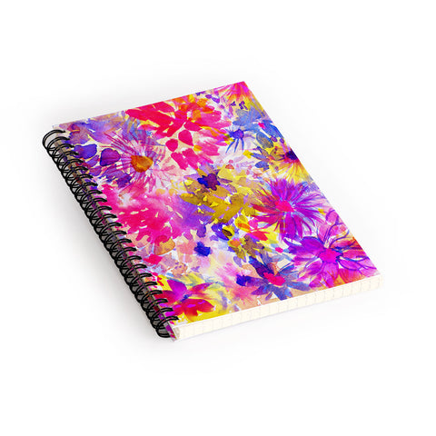 Amy Sia Bloom Pink Spiral Notebook
